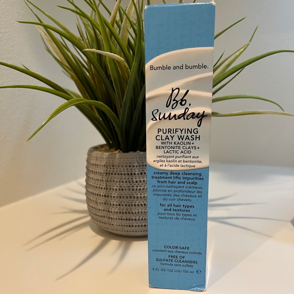 NEW Bumble & Bumble Bb Sunday Purifying Clay Wash Detox Shampoo - 5fl oz 🐝